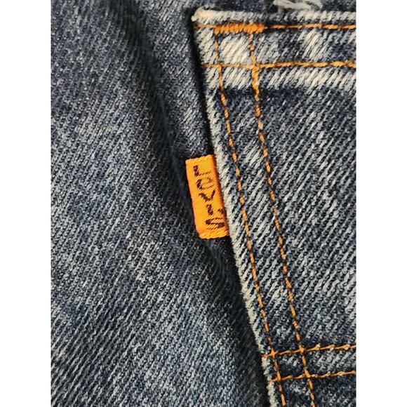Levi Strauss Jeans Men's Sz 36x27 Blue Denim Relaxed Straight Leg Orange Tab VTG - Picture 5 of 5